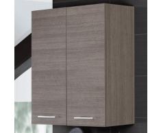 Mobile Da Bagno Pensile Doppio 60cm Rovere Scuro...