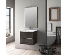 Mobile Da Bagno Sospeso Con Lavabo Specchio E Lampada A Led Tft Lu...