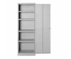 Armadio Multiuso E Archivio In Metallo 4 Piani 1 Porta Tetto Pian...