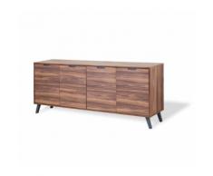 Mobile Madia 4 Ante In Legno Noce Anna Visson...