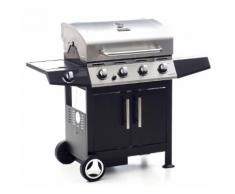 Barbecue A Gas 4 Bruciatori Con Fornello Laterale Sochef Golosone ...