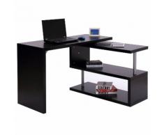 Scrivania Da Ufficio Angolare Per Computer Con Scaffali In Legno N...