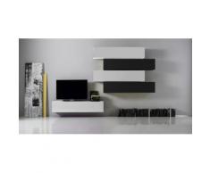 Parete Attrezzata Mobili Salotto 5 Mobili Sospesi 278x31x176cm Tft...