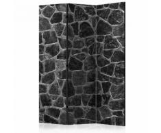Paravento 3 Pannelli - Black Stones 135x172cm Erroi...