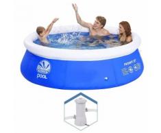 Piscina Fuori Terra Gonfiabile Autoportante Rotonda 300x76cm Jilon...