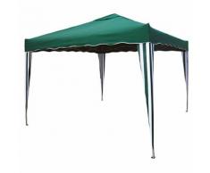 Gazebo Da Giardino Pieghevole 3x3m Struttura In Metallo Tessuto Ve...
