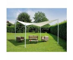 Gazebo A Vela Ombreggiante Da Giardino In Ferro 4x4m Vorghini Butt...