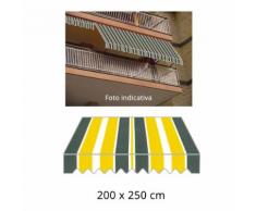 Tenda Da Sole A Caduta 200x250cm Tessuto In Poliestere Disegno P30...