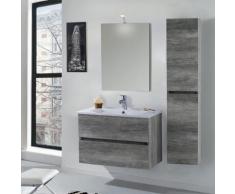 Mobile Da Bagno Sospeso 80cm Colonna P32cm Mazzoni Maiorca Light G...