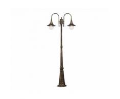 Lampada Da Terra 60w E27 Ideal Lux Nero E Oro...