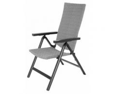 Sedia Poltrona Pieghevole Da Giardino In Polyrattan Bertozzi Grigi...
