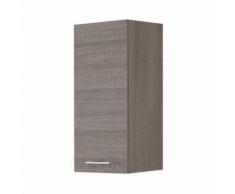 Mobile Da Bagno Pensile Singolo 33cm Rovere Scuro...