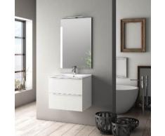 Mobile Da Bagno Sospeso Con Lavabo Specchio E Lampada A Led Tft Lu...