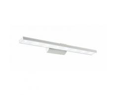 Applique Alluminio Bianco Diffusore Acrilico Lampada Bagno Led 8 W...