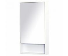 Specchio Armadietto Da Bagno Pensile Bianco 50x90x12 Cm Pirali...