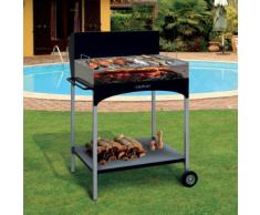 Barbecue A Legna Con Griglia In Ferro Cromato Famur Bk 8 Eco...