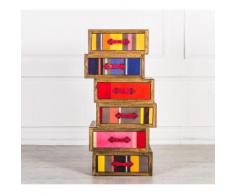 Cassettiera Sei Cassetti Asimmetrici Collezione Colours...