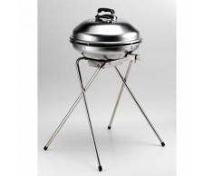 Barbecue A Gas Gpl E/o Metano Ø47cm In Acciaio Ompagrill Alueco 47...