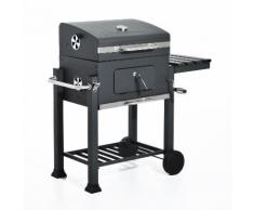 Barbecue A Carbone Carbonella Con Coperchio 115x56x108 Cm Miozzi...