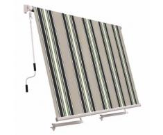 Tenda Da Sole A Caduta Con Bracci 250x300 Cm Tessuto In Poliestere...