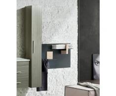 Mobile A Colonna Da Bagno 25x22 Cm In Mdf H160 Vorich Columm Grigi...