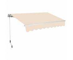 Tenda Da Sole Barra Quadra 200x250 Cm Tessuto In Poliestere Beige ...