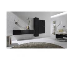 Parete Attrezzata Mobili Salotto 4 Mobili Sospesi 225x31x139cm Tft...