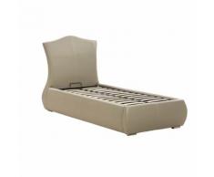 Letto Contenitore Singolo Rivestito In Ecopelle Nuzzi Sofia Tortor...