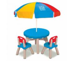 Set Patio Sedie, Ombrellone E Tavolino Da Esterno Per Bambini...