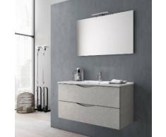 Mobile Da Bagno Sospeso Con Lavabo Specchio E Lampada A Led Tft Ma...