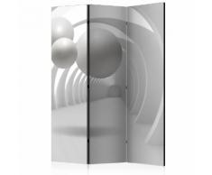 Paravento 3 Pannelli - White Tunnel 135x172cm Erroi...