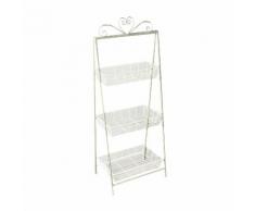 Scaffale Per Piante In Ferro 3 Piani 50x36,5h126,5cm Adami Piano...