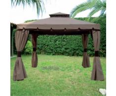 Gazebo Con Struttura In Alluminio E Tessuto In Pvc Idrorepellente ...
