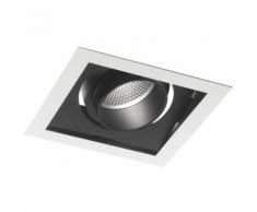 Faretto A Incasso Quadrato Orientabile Bianco Nero Led 30 Watt 300...