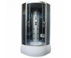 Box Doccia Idromassaggio 100x100 Cm 6 Idrogetti Con Vasca Idroness...