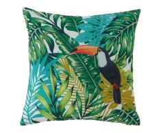 Maisons du Monde Cuscino da esterno stampato vegetale 45x45 cm RAMPHASTOS