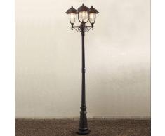 Konstmide Romantico candelabro a 3 lanterne PARMA, nero