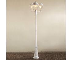 Konstmide Romantico candelabro a 3 lanterne PARMA, bianco