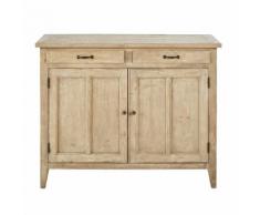 Credenza a 2 ante e 2 cassetti in pino riciclato Valmont