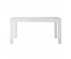 Tavolo bianco per sala da pranzo in massello di pino L 160 cm White