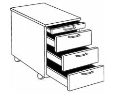 office akktiv STATUS - Cassettiera con rotelle
