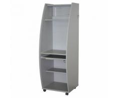 office akktiv Armadio per computer con serranda in plastica, mobile su rotelle