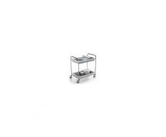 Carrello di servizio CR 2 vasche Dimensioni mm L855XP535XH940 Modello TROL 2D