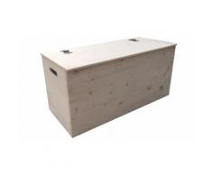 Cassapanca in legno massello naturale
