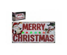 Targhe decorative di Natale a LED: Luci Merry Christmas