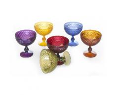 : Set 6 coppe Diamond Multicolor