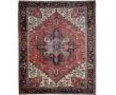 Nain Trading Tappeto Fatto A Mano Heriz Antico 341x276 Grigio Scuro/Beige (Lana, Persia/Iran)