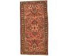 Nain Trading Tappeto Orientale Saruk Antico 150x75 Corridore Marrone/Arancione (Persia/Iran, Lana, Annodato a mano)