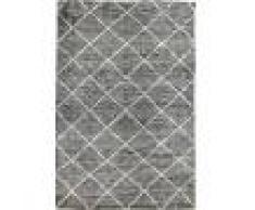 Nain Trading Tappeto Fatto A Mano Berber Maroccan Design 246x168 Grigio Scuro/Beige (Lana, Pakistan)