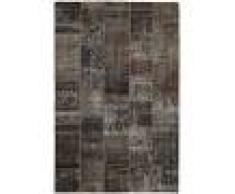 Nain Trading Tappeto Patchwork 310x203 Moderna/Design Grigio Scuro/Marrone Scuro (Annodato a mano, Lana, Persia/Iran)